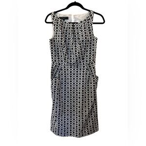 Nine West Women’s Sleeveless Black and White Pattern Dress Size: 4